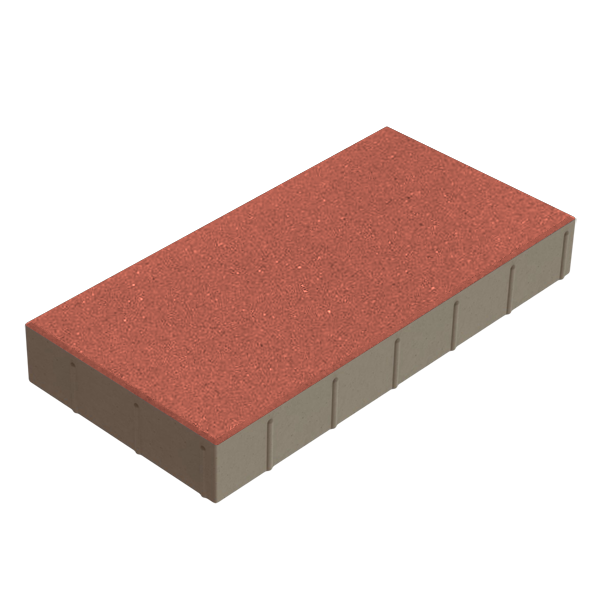 Крупноформатная плита 600х300х80  Красный б/ц, ч/п
