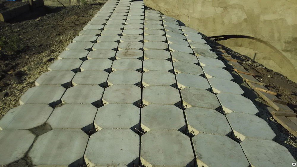 Плита укрепления откоса с петлями П-1